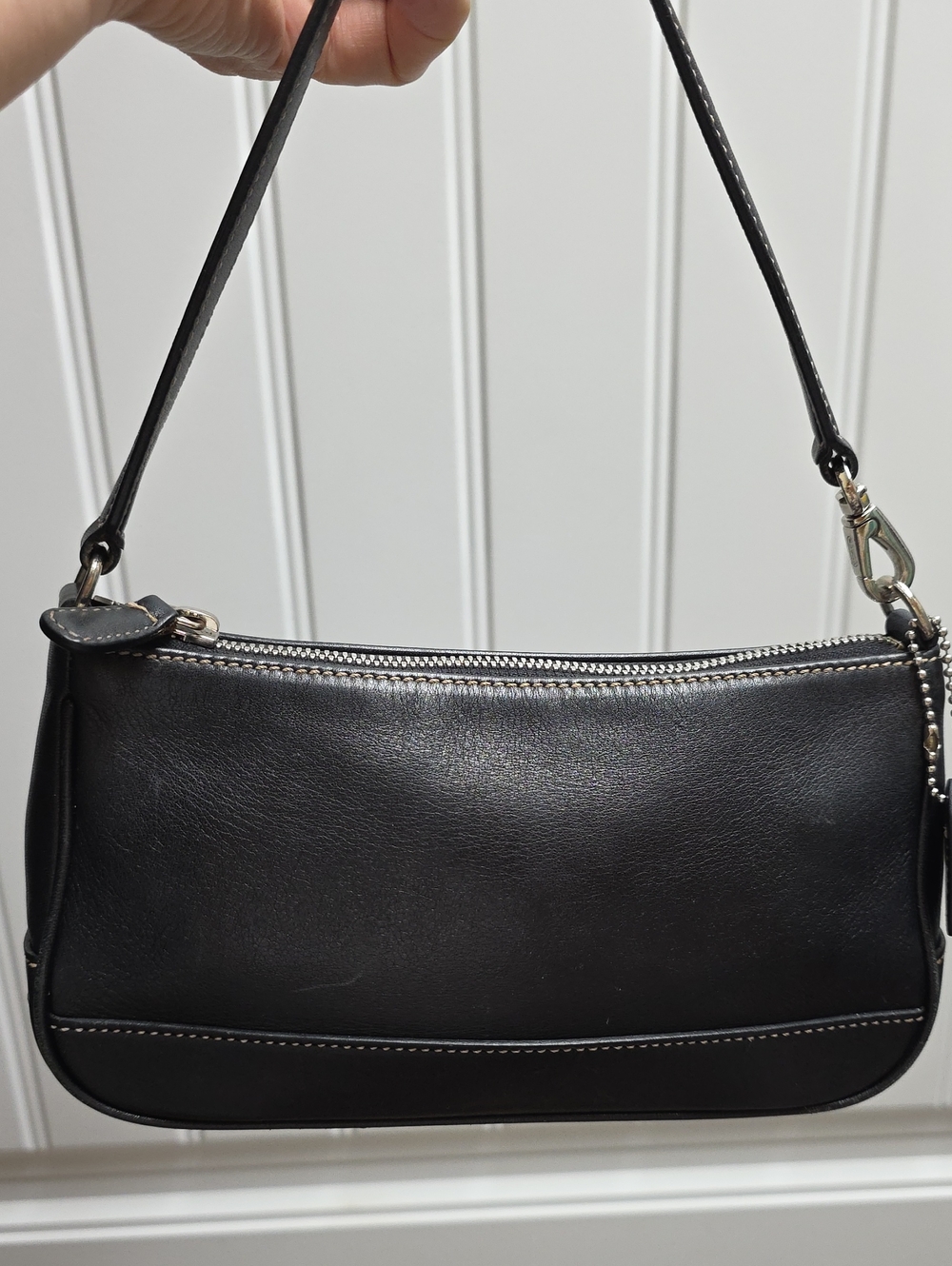 Coach Hamptons Vintage 7785 Black Leather Mini Shoulder Bag - Picture 4 of 7